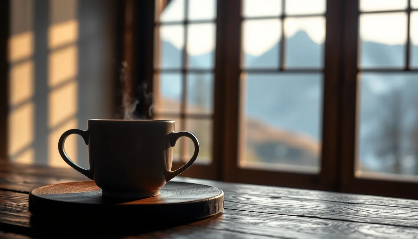 고요한 한국의 전통 마을 풍경