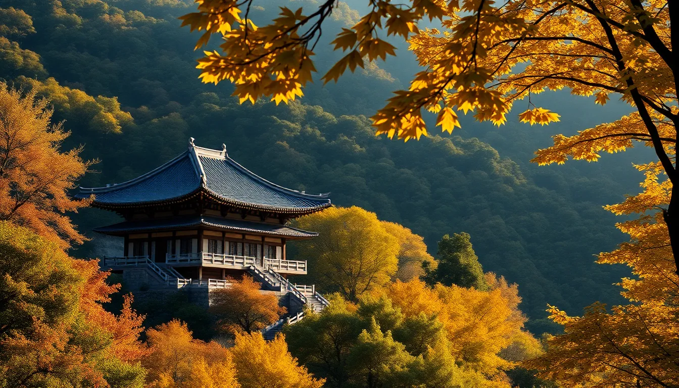 자연 속 숨겨진 오솔길 풍경