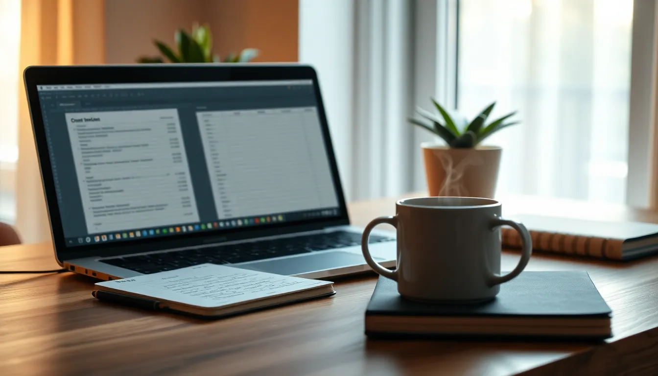 재택근무하는 사람의 모습